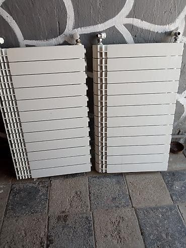 Ağ rəngli panel radiatorlar (2 ədəd) - Divara quraşdırılan, su ilə — 2