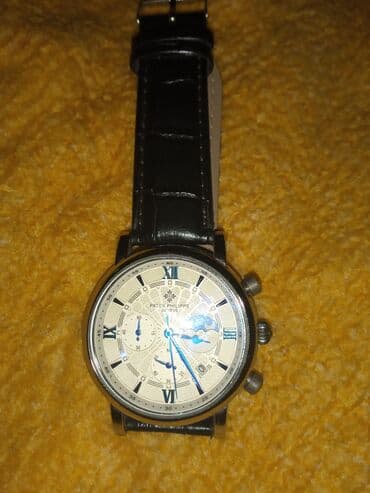 omega qol saatı: İşlənmiş, Qol saatı, Patek Phillipe, rəng - Gümüşü — 1