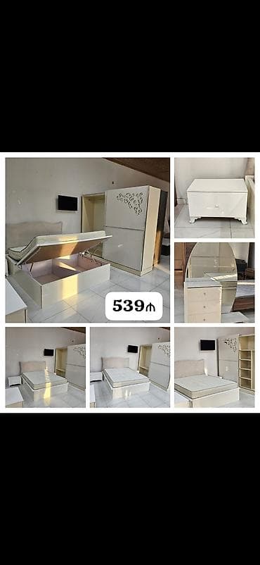i̇ki mərtəbəli carpayi: *539₼ Yataq destı satılır* Dolab ölçüləri En 2.40sm Hund 215 sm — 1