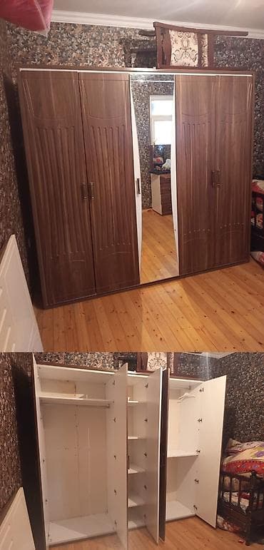 Dolab satılır Qiymət 225 azn Hündürlük: 2.17 m Eni: 2.33 m Dərinlik