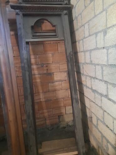 plasik qapı: Yataq otağı üçün İşlənmiş Otaq qapısı 90x240 sm Çərçivə ilə, Zəmanətli, Ünvandan götürmə — 3