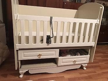 2 ci el kunc divanlar: Oğlan və qız üçün, Dördbucaq, Beşik, Dəstsiz, Matras ilə, Yellənmə mexanizmsiz — 1