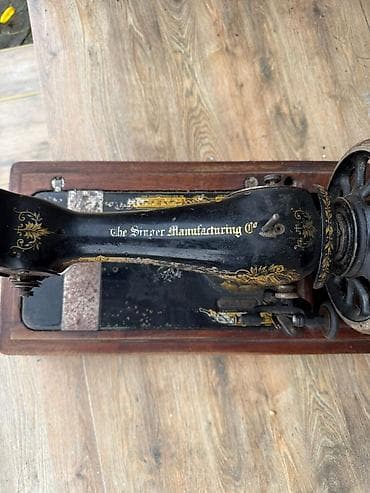 antik pullar: Məhsul: Singer əl ilə fırladılan tikiş maşını (ağır dəmirdən korpus — 5