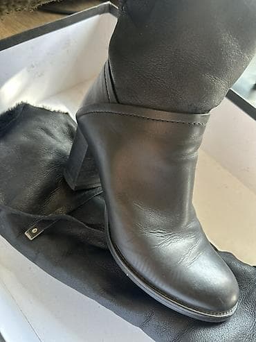 Çəkmələr: Uzunboğaz, Ölçü: 36, rəng - Qara, Yeni — 2