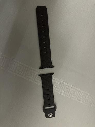 dəri saat kəmərləri: Kəmər, Apple, Silikon, rəng - Qara — 2