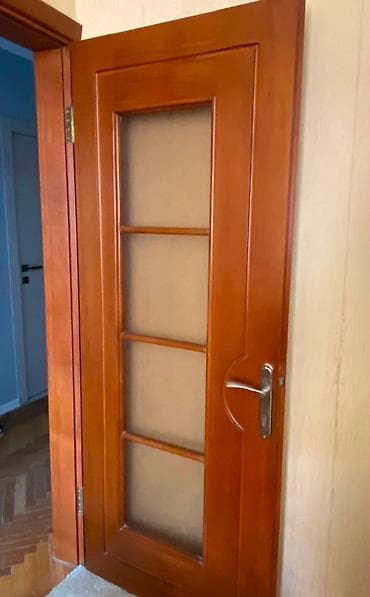 islenmis qapi satiram: Qapı dəsti – daxili otaq qapıları - Sayı: 3 ədəd - Növ: Şüşəli daxili — 2