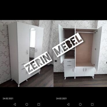 isqaf: Yeni, Açılan, 3 qapılı Düz dolab, Dolab-asılqan — 1