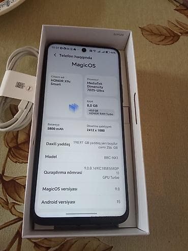 a7 samsung ekran: Honor X9c, 256 GB, rəng - Qara — 2