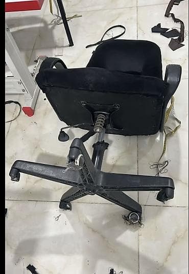 ofis stullar: Təkərli, Qolları tənzimlənmir, Süni dəri — 1