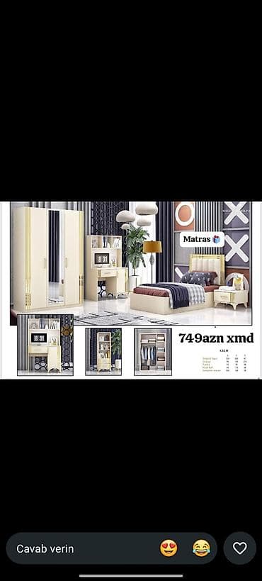 dehliz dolabl: Təknəfərlik çarpayı, Yeni — 1