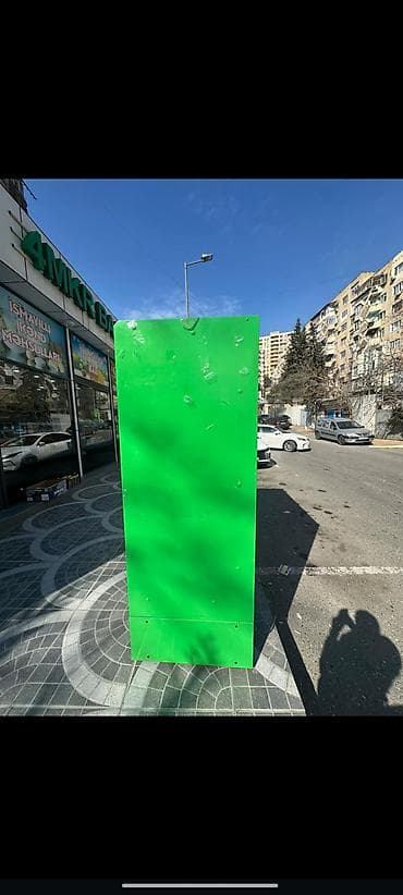 setka vitrin: Mağaza üçün açıq tipli soyuducu vitrin - Rəng: Yaşıl karkas, ön — 4