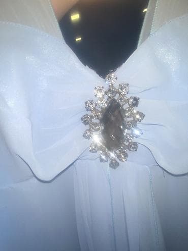 toy donları 2024: Qadın və uşaq geyim dəsti - Açıq mavi dizden libası: Zərif — 7