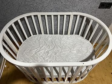 usaq beshiyi: Oğlan və qız üçün, Yumru, Beşik, Dəstsiz, Matras ilə, Yellənmə mexanizmsiz — 5