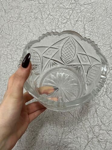fosfor ulduz: Xrustal kəsim qab - Material: qalın, şəffaf kəsim xrustal - Forma — 2