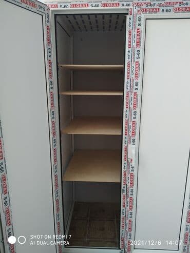 пластиковый шкаф на балкон: Balkon üçün plastik şkafların yığılması və quraşdırılması Ağ rəngdə 90 — 2