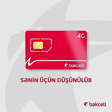 Bakcell 4G SIM kart - salam hamiya 0991201414 baksel nömresin