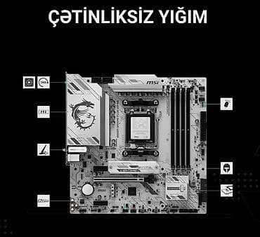 msi katana: MSI B850M GAMING PLUS WIFI6E, AMD Ryzen 9000, 8000 və 7000 seriyalı — 6