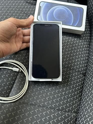 iphone 7 plus ekran qiymeti: IPhone 12, 64 GB, Qara, Face ID — 2