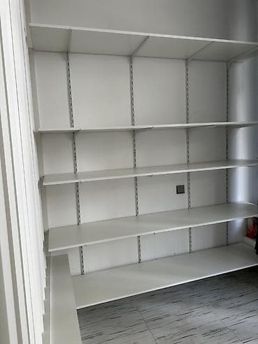 ber ber: Divar tipli modul rəf sistemi – ağ rəng - Material: laminat/MDF tipli — 2