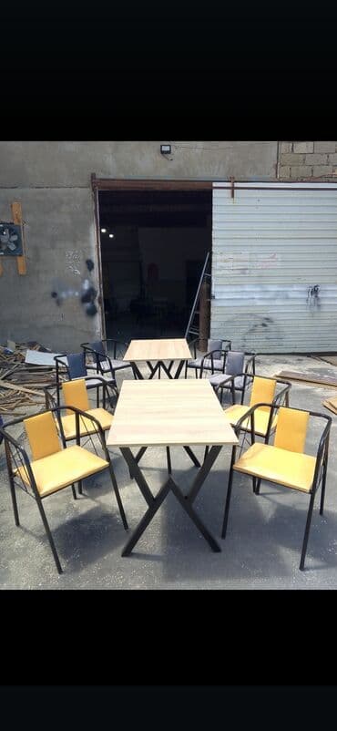 stul restoran: Mətbəx üçün, Yeni, Qatlanmayan, rəng - Göy Stul — 7