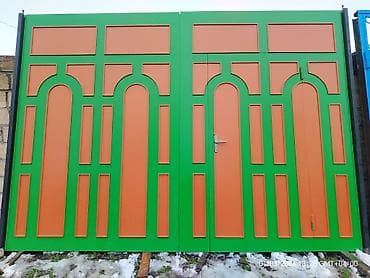 dəmir darvazalar işlənmiş: İşlənmiş Dəmir Həyət darvazası, Mexaniki, Qapı ilə, rəng - Yaşıl, Kredit yoxdur, Ödənişli çatdırılma — 9