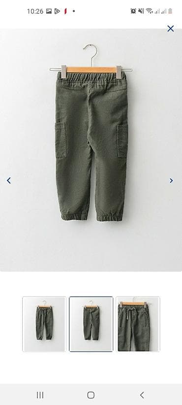 kambat şalvar: 9-12 ay oğlan üçün jogger şalvar. yenidir etiketi üstündədi. Lc — 3