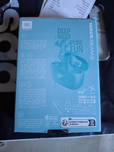İşlənmiş Simsiz (Bluetooth) Qulaqcıqlar, JBL, rəng - Mavi — 5