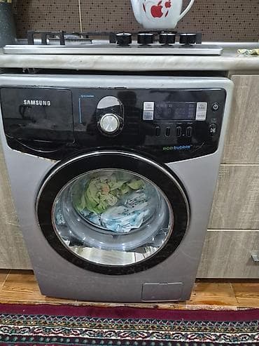 sharp paltaryuyanlari: Samsung EcoBubble paltaryuyan maşın - Ön yükləməli, inox/gümüş rəngli — 4