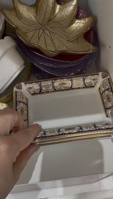 metal keramika: Tort və şiriniyyat qabı, rəng - Ağ, Keramika — 7