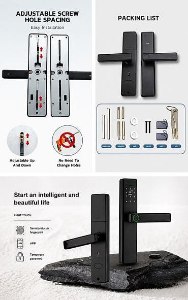Qapı zamokları: Smart qapi kilidi (WiFi smart lock) Tuya smart home 1.İnternet — 1