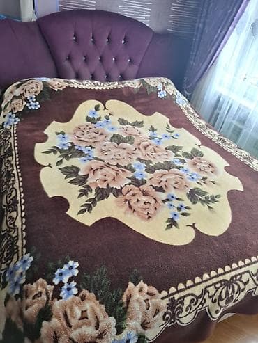 Parçalar: Yataq üçün Xovlu rəng - Qəhvəyi Yataq örtüyü — 3