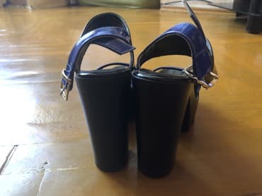 женские пляжные шлепанцы: Размер: 36, цвет - Черный, Б/у — 3