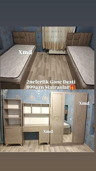 gence kravatlar: Oğlan və qız üçün, 2 təknəfərlik çarpayı — 1