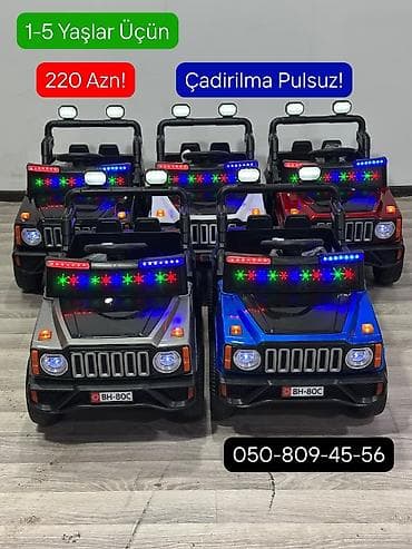 Uşaq elektrik maşınları – müxtəlif modellər - Yaş qrupu: 1–5 yaş