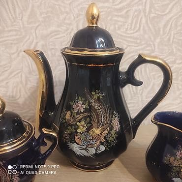 lepe qabı: Çay dəsti, rəng - Göy, Kobalt, 6 nəfərlik — 6