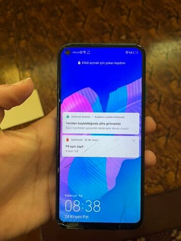 Huawei P40 lite E, 64 GB, rəng - Göy, Barmaq izi