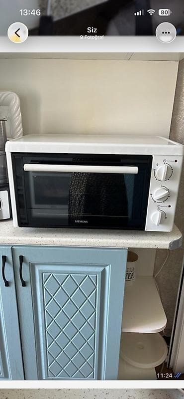 Siemens elektrik mini soba – masaüstü tip. Xüsusiyyətlər: - Mexaniki
