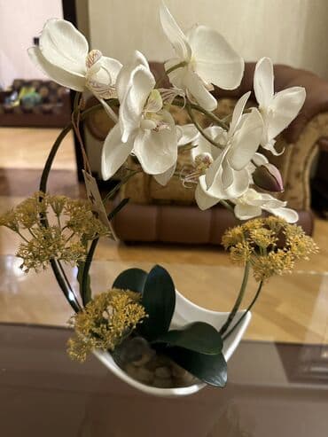 Süni güllər: Süni dekorativ masaüstü gül — 1