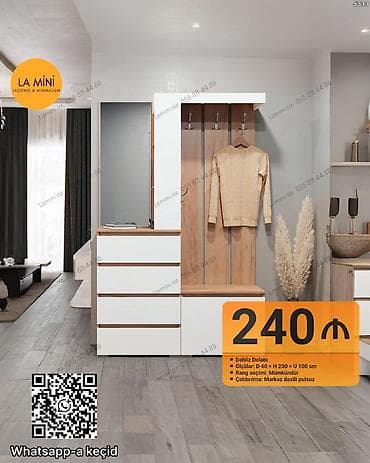 salon dolabi: Məhsul: Dəhliz dolabı (LA MINI – Laconic & Minimalism) - Komplekt — 1
