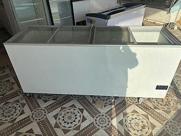Ticarət üçün şüşə sürgülü qapaqlı dondurucu vitrin (ada tipli) — 3