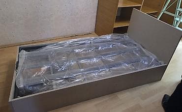 мох: Б/у, Односпальная кровать, С подъемным механизмом, Без матраса, Без выдвижных ящиков — 4