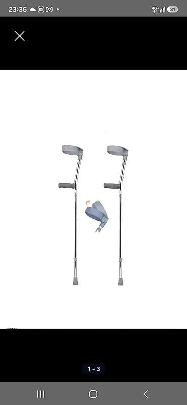 Dirsək altı əsa xasa baston çəlik qol üçün qoltuqağacı tək dirsək altı — 3