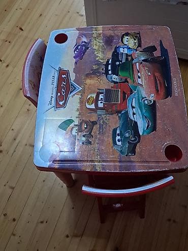 piano stul: Uşaq masa–stul dəsti - Dəst: 1 masa + 2 stul - Dizayn: Disney Pixar — 4