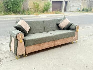 софа диван: Диван, Новый, Раскладной, С подъемным механизмом, Ткань, Бесплатная доставка в черте города — 2