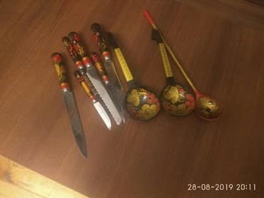 cəngəl qaşıq dəstləri: Продается новый набор ложек и ножей — 1
