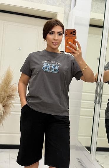 short: Qadın üçün şortik kofta destdi - Material: yumşaq, nəfəsalan trikotaj — 1