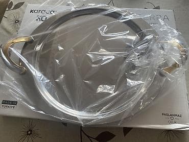 Qab-qacaq və mətbəx ləvazimatları: Karaca SERRA tepsisi YENİDİR, istifadə edilməyib. - Material — 3