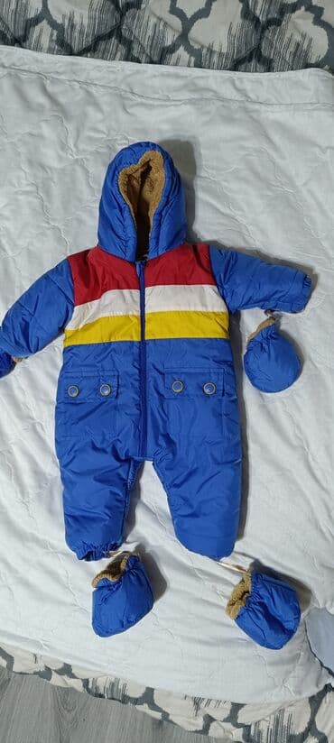 flisli uşaq əlcəkləri: Kombinezon, Oğlan üçün, 9 - 12 ay — 1