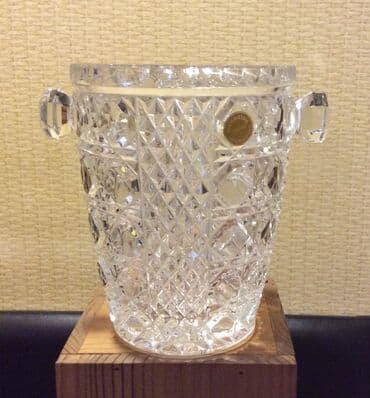 Buz qabı, büllur, ağır, Bleikristal brendi, Almaniya, diametr 12 sm