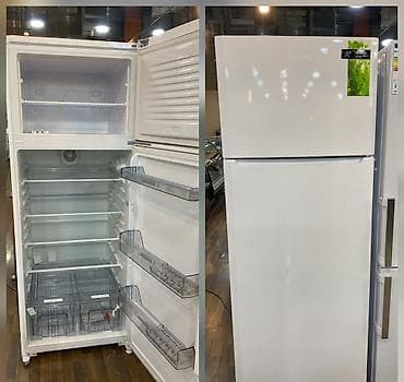 İkiqapılı soyuducu (yuxarı dondurucu, aşağı soyuducu) - Rəng: ağ